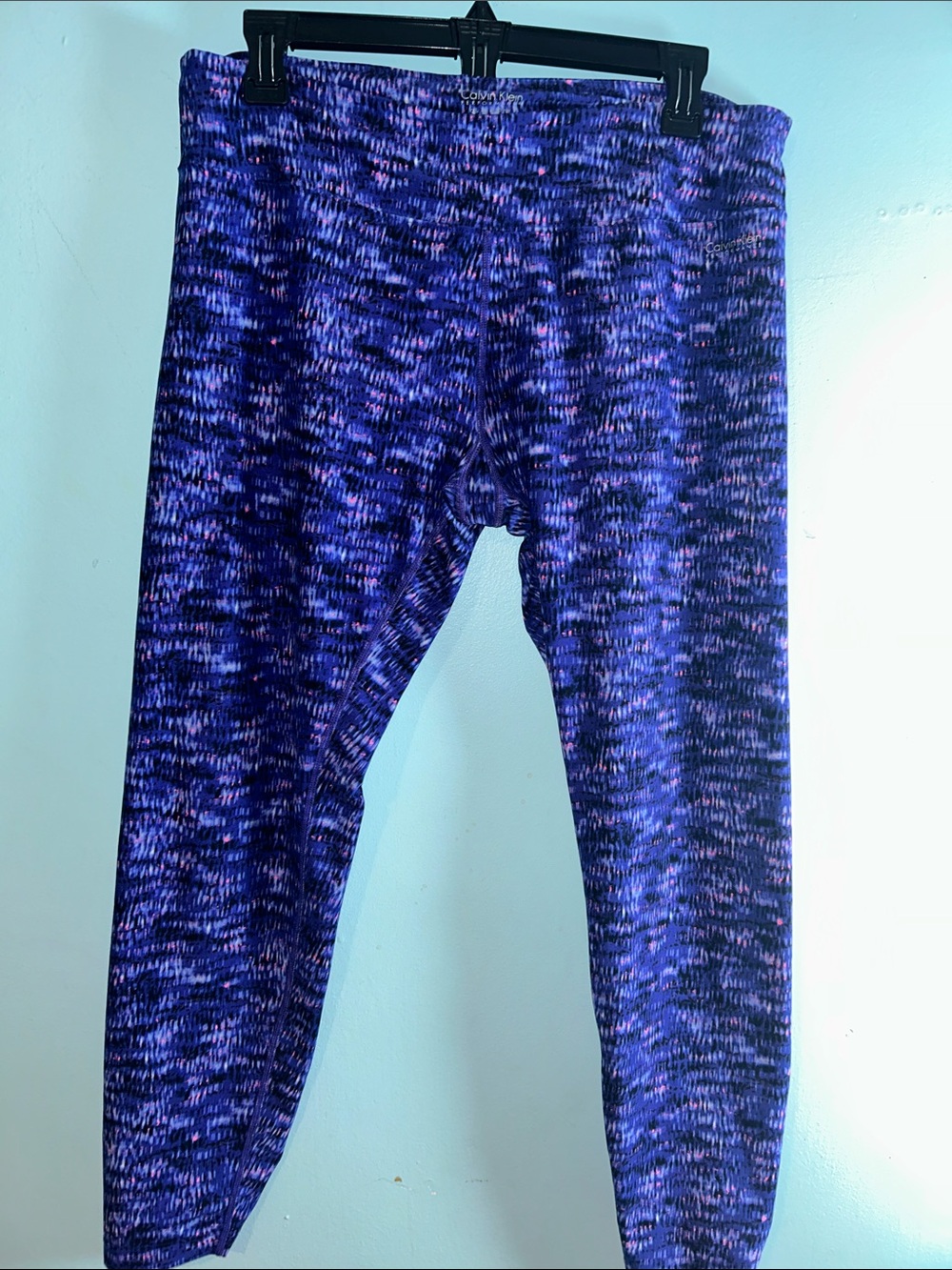 Women Purple Patterned Active Leggings xL